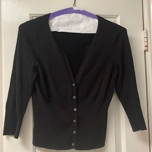 Black cardigan